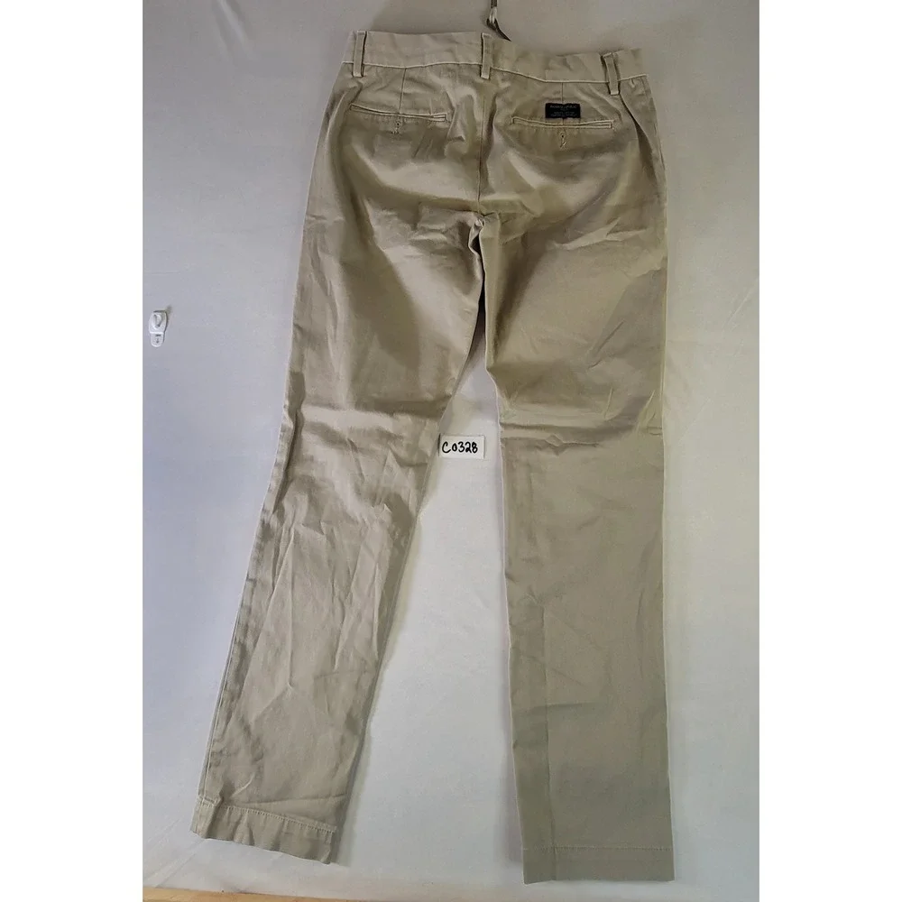 Banana Republic Fulton‎ Chino Pants Mens 30x32 Khaki Tan Slim Skinny Stretch